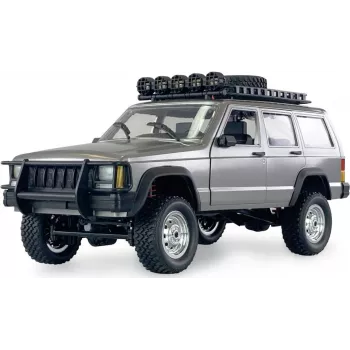 AMEWI JC-X12 Scale Prateado Escovado 1:12 RC Buggy Off-Road 4WD Elétrico RTR 2,4GHz com Bateria e Carregador (22634)