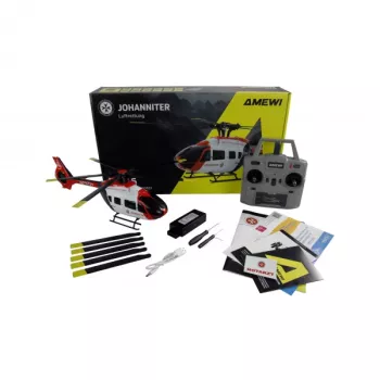 Helicóptero Amewi Johanniter H145 Brushless 6 canais 6G RTF 14+