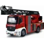Camião de bombeiros com escada giratória Mercedes-Benz Amewi 1:18 RTR 2,4GHz com jato de água