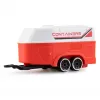 Pickup RC AMEWI Die Cast com atrelado para cavalos 1:64 RTR vermelho (22681)