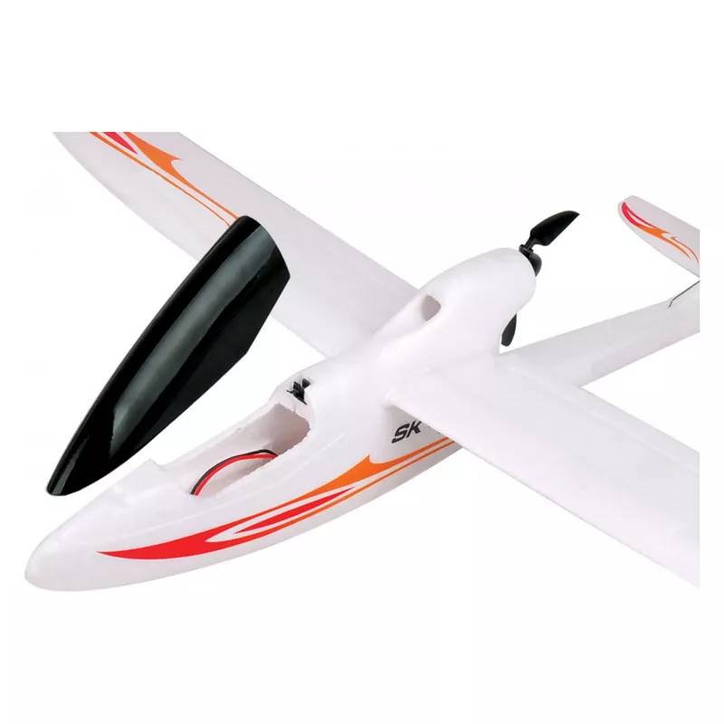 Amewi Skyrunner V3 Planador elétrico RC com giroscópio, 3 canais, 750 mm de envergadura, RTF