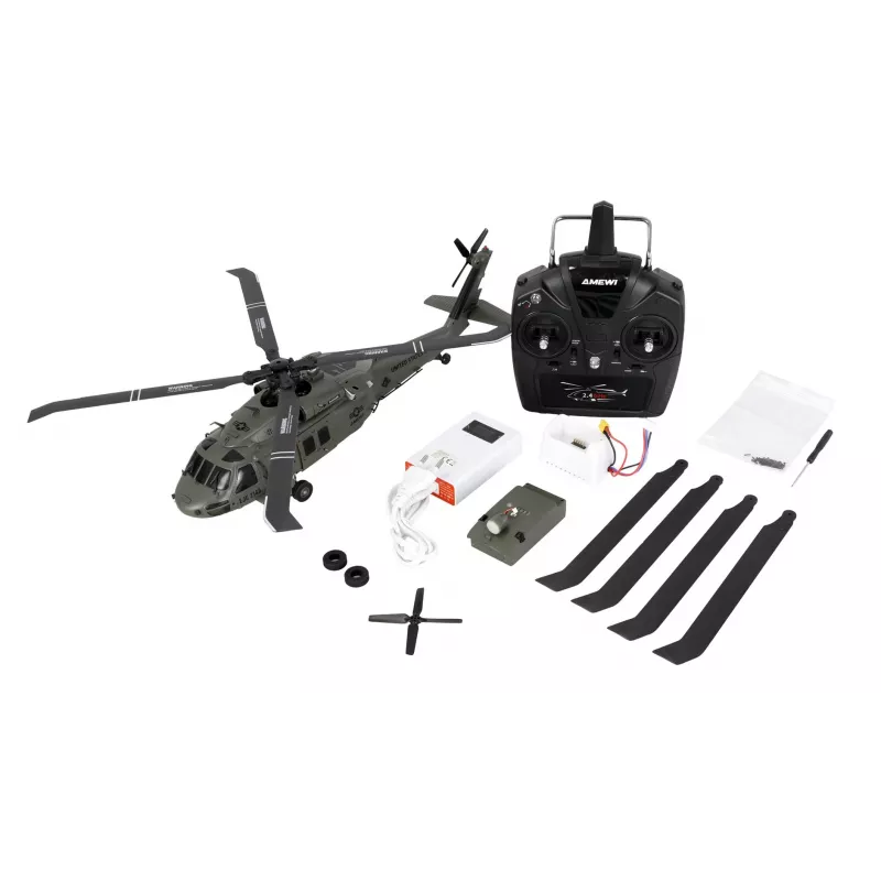 Amewi UH60 Black Hawk Marine CP helicóptero 6G/3D RTF 16+