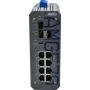 AMG Industrial Switch gerido, 8x 10/100 Mbps, calha DIN, alimentação redundante