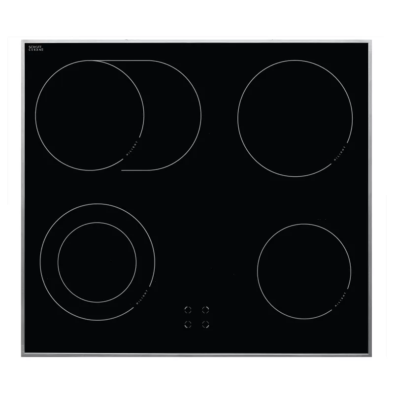 Amica EHC12713E conjunto de forno de encastrar com placa vitrocerâmica, 65 litros, 8 funções, classe energética A, aço inoxidável