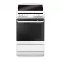 Fogão elétrico independente Amica SHC11542W 50cm com placa vitrocerâmica, forno 65L, 9 funções - branco