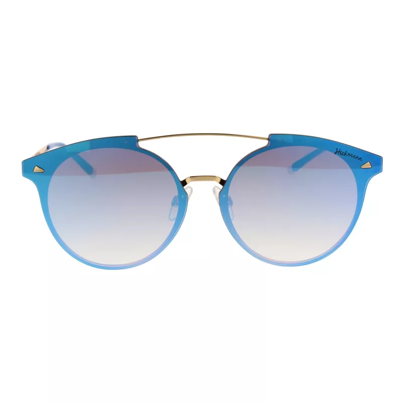 Óculos de sol de mulher ANA HICKMANN HI3060-6804G oversize quadrados armação dourada lentes castanhas degradê 68/13/145 mm