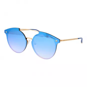 Óculos de sol de mulher ANA HICKMANN HI3060-6804G oversize quadrados armação dourada lentes castanhas degradê 68/13/145 mm