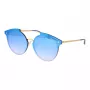 Óculos de sol de mulher ANA HICKMANN HI3060-6804G oversize quadrados armação dourada lentes castanhas degradê 68/13/145 mm