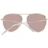 Óculos de sol de mulher ANA HICKMANN HI3083-5804A, quadrados, acetato Havana, lentes castanhas degradê, 58 mm