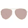 Óculos de sol de mulher ANA HICKMANN HI3083-5804A, quadrados, acetato Havana, lentes castanhas degradê, 58 mm