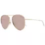 Óculos de sol de mulher ANA HICKMANN HI3083-5804A, quadrados, acetato Havana, lentes castanhas degradê, 58 mm