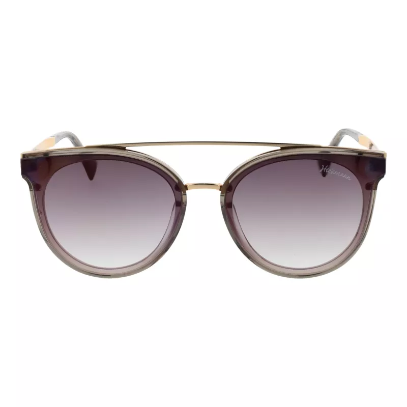 Óculos de sol ANA HICKMANN HI9080-62T03 mulher borboleta castanho tartaruga armação de acetato lentes degradê castanhas 62 mm