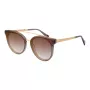 Óculos de sol ANA HICKMANN HI9080-62T03 mulher borboleta castanho tartaruga armação de acetato lentes degradê castanhas 62 mm