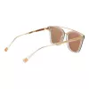 Óculos de sol borboleta para mulher ANA HICKMANN HI9081-66T03, armação dourada, lentes castanhas tonalizadas, 66 mm