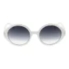 Óculos de sol de mulher em forma de olho de gato ANA HICKMANN HI9175-51H01 - Acetato Havana tartaruga, lentes cinzentas degradê, 51mm