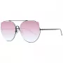 ANA HICKMANN Mulher HI3068-5809A Óculos de sol - armação de acetato castanho Havana, lentes de policarbonato castanho degradê, proteção UV400, 58/18/145 mm