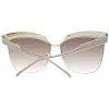 Óculos de sol de mulher Butterfly Cat Eye ANA HICKMANN AH3179-6204A Havana tartaruga degradê castanho 62 mm