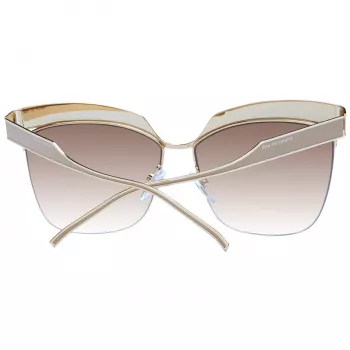 Óculos de sol de mulher Butterfly Cat Eye ANA HICKMANN AH3179-6204A Havana tartaruga degradê castanho 62 mm