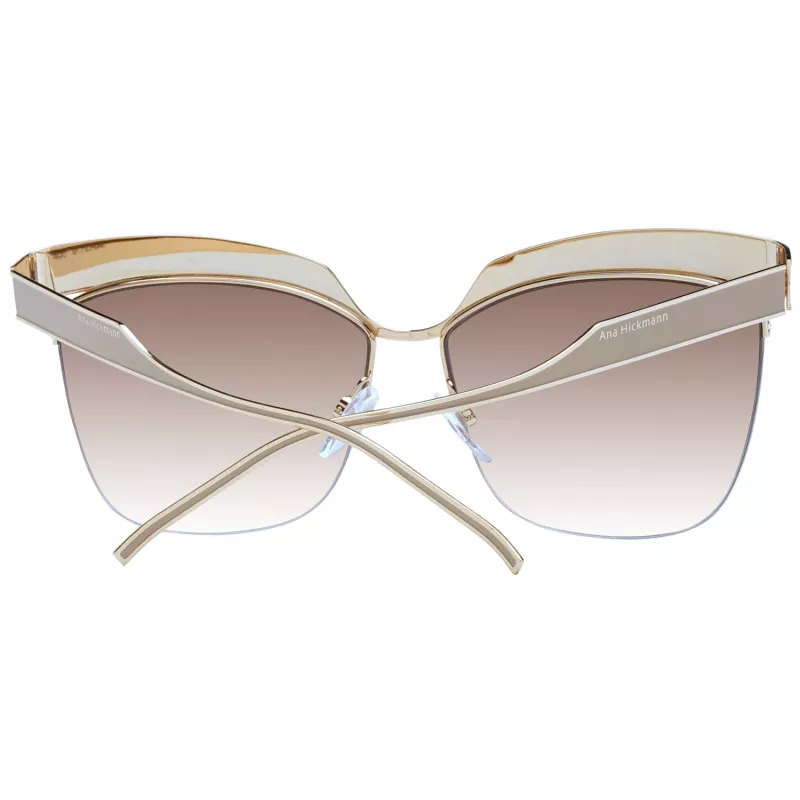 Óculos de sol de mulher Butterfly Cat Eye ANA HICKMANN AH3179-6204A Havana tartaruga degradê castanho 62 mm
