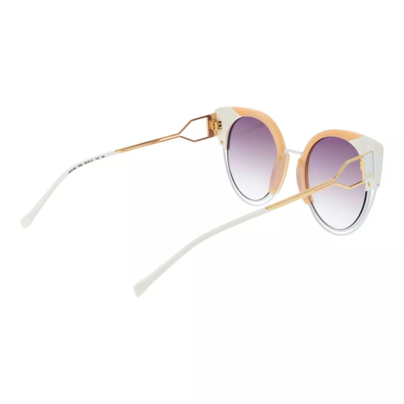Óculos de sol ANA HICKMANN mulher cat-eye AH3180-52P02 - armação em acetato Havanna com lentes castanhas degradê - 53/22/145 mm