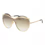 Óculos de sol de mulher ANA HICKMANN gatinho AH3182-13404A Havana acetato lente castanha degradê 56mm