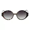Óculos de sol de mulher em forma de olho de gato ANA HICKMANN HI9175-51P02 - Armação preta, lentes cinzentas degradê, UV400