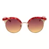 Óculos de sol de mulher ANA HICKMANN HI3050-52E01 Havana castanho degradê borboleta quadrados acetato UV400