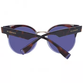 Óculos de sol de mulher ANA HICKMANN HI9164-51H03 - armação dourada/castanha, lentes castanhas degradê, 51 mm