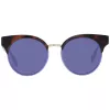 Óculos de sol de mulher ANA HICKMANN HI9164-51H03 - armação dourada/castanha, lentes castanhas degradê, 51 mm