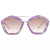 Óculos de sol ANA HICKMANN mulher AH3165-56G24 armação borboleta em metal dourado lentes castanhas degradê 56/20/145 mm