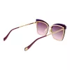 Óculos de sol de mulher ANA HICKMANN AH3177-6404E armação dourada lentes degradê castanhas 64mm