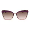 Óculos de sol de mulher ANA HICKMANN AH3177-6404E armação dourada lentes degradê castanhas 64mm