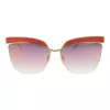 Óculos de sol de mulher ANA HICKMANN AH3179-6205A Butterfly Cat Eye Havana acetato castanho degradê UV400 62mm