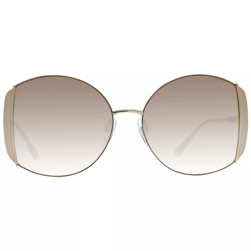 Óculos de sol de mulher ANA HICKMANN AH3188-5704A dourado/castanho armação em metal borboleta UV400