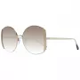Óculos de sol de mulher ANA HICKMANN AH3188-5704A dourado/castanho armação em metal borboleta UV400