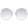 Óculos de sol de mulher ANA HICKMANN AH3192-5304D Havana castanho acetato armação retangular com lentes castanhas degradê em policarbonato 53mm