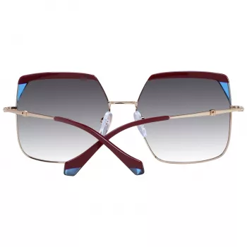 ANA HICKMANN Óculos de sol para mulher AH3253-59P02 Havana Castanho Borboleta Armação de acetato com lentes degradê castanhas UV400