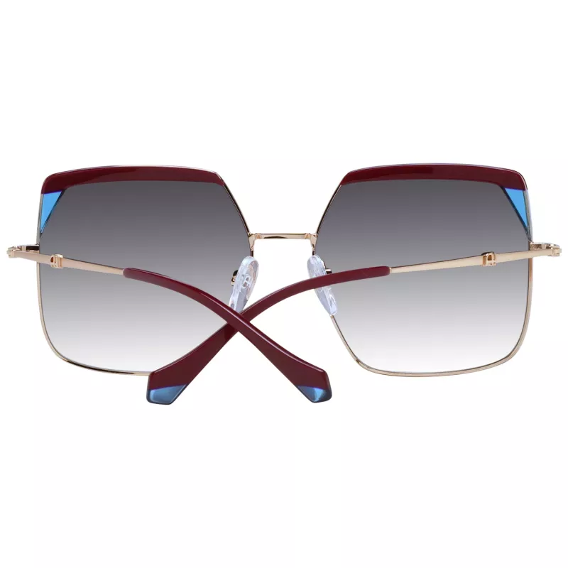 ANA HICKMANN Óculos de sol para mulher AH3253-59P02 Havana Castanho Borboleta Armação de acetato com lentes degradê castanhas UV400