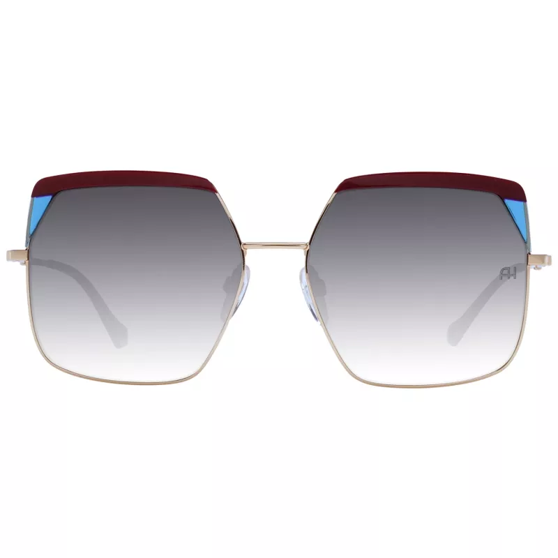 ANA HICKMANN Óculos de sol para mulher AH3253-59P02 Havana Castanho Borboleta Armação de acetato com lentes degradê castanhas UV400