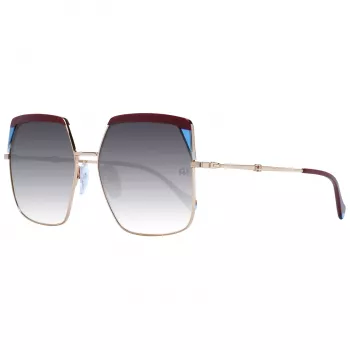 ANA HICKMANN Óculos de sol para mulher AH3253-59P02 Havana Castanho Borboleta Armação de acetato com lentes degradê castanhas UV400