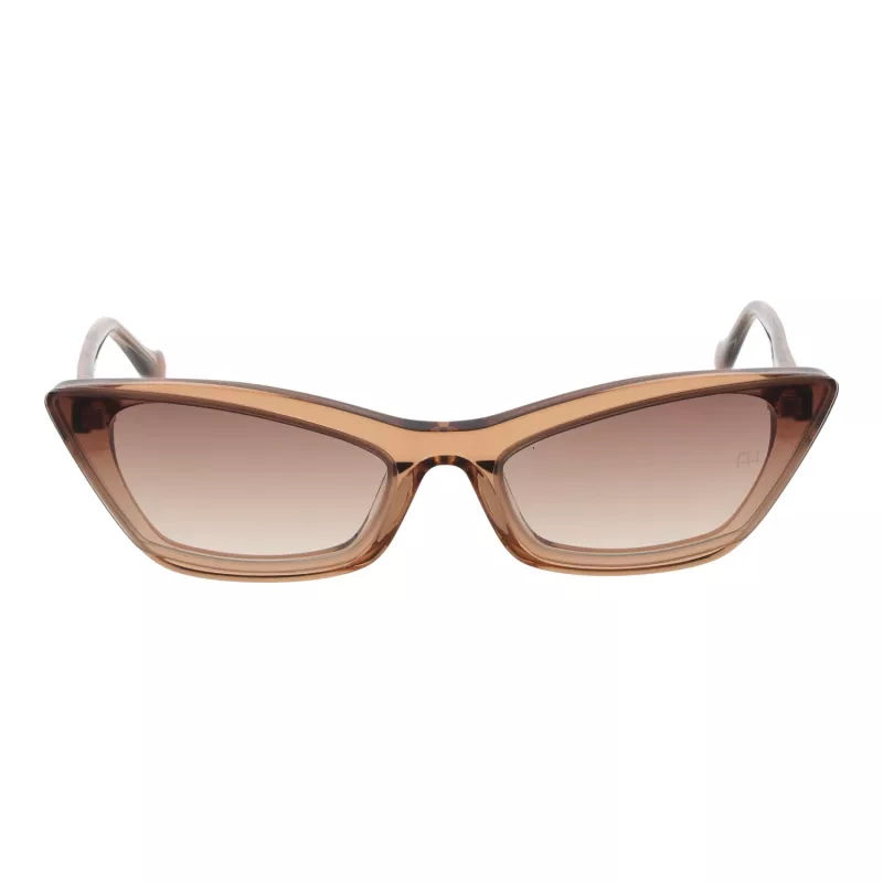 Óculos de sol ANA HICKMANN mulher AH9278-64T03 dourado/castanho degradê borboleta armação de metal