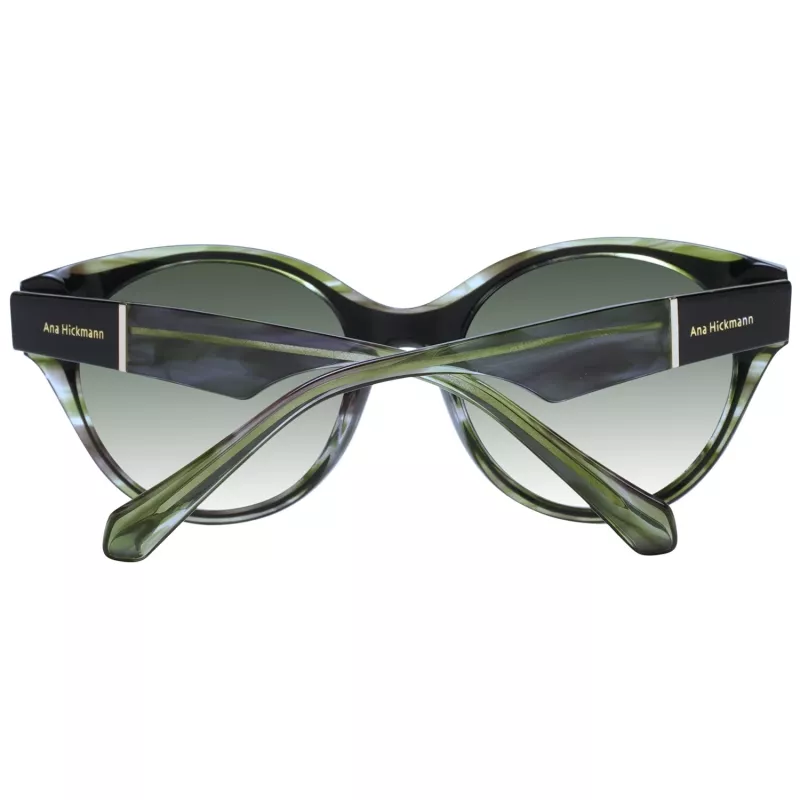 Óculos de sol ANA HICKMANN mulher AH9345-51H01 cat eye armação de acetato Havana lentes castanhas degradê UV400