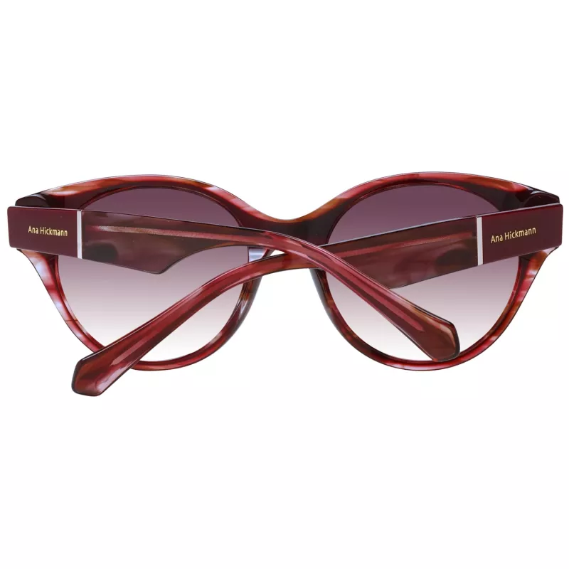 Óculos de sol de mulher ANA HICKMANN AH9345-51H03 borboleta/quadrado armação de acetato castanha lentes tingidas 53 mm
