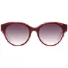 Óculos de sol de mulher ANA HICKMANN AH9345-51H03 borboleta/quadrado armação de acetato castanha lentes tingidas 53 mm