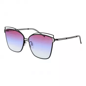 Óculos de sol ANA HICKMANN mulher HI3049-6109B Havana castanho acetato armação quadrada lentes degradê castanhas 61/15/145 mm