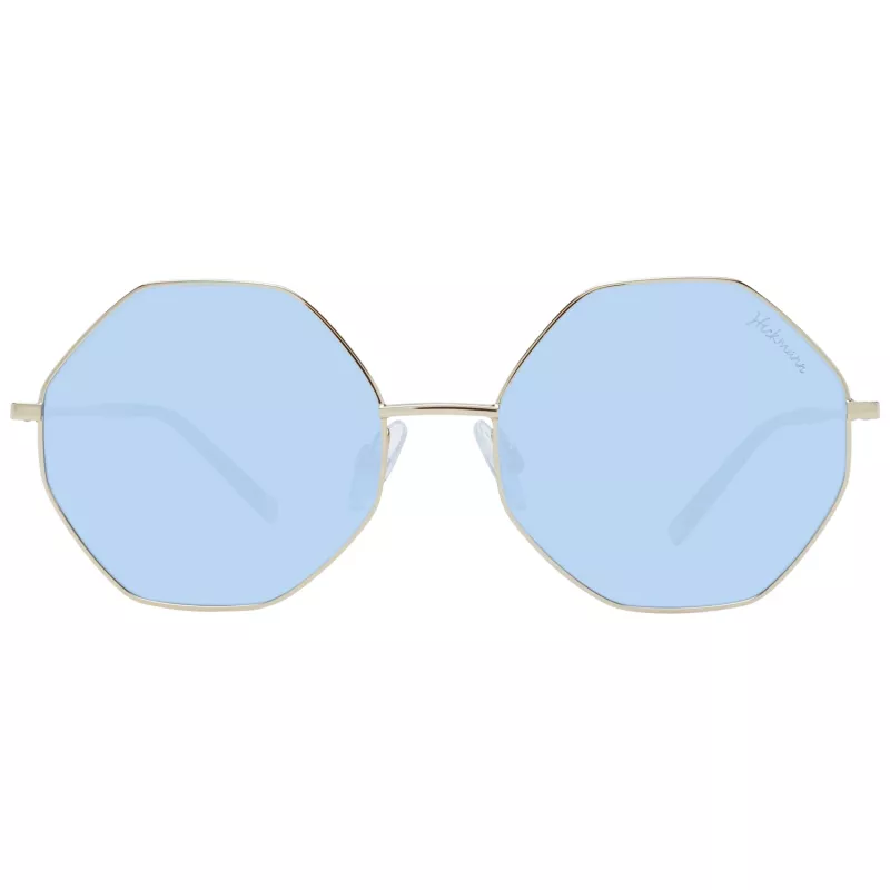 Óculos de sol Ana Hickmann mulher HI3055-5704B borboleta armação de acetato lentes castanhas gradiente 57mm