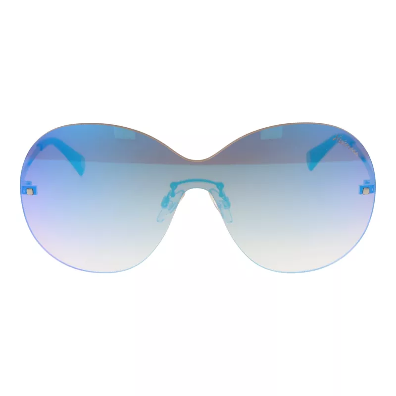 Óculos de sol de mulher ANA HICKMANN HI3058-14003A armação geométrica em acetato Havana lentes castanhas degradê UV400