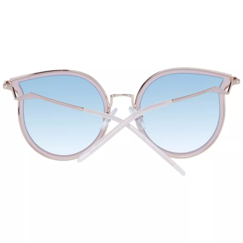 Óculos de sol de mulher ANA HICKMANN HI3066T-5405A ouro metal borboleta/cat-eye castanho degradê UV400 54mm