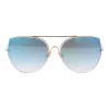 Óculos de sol de mulher ANA HICKMANN HI3068-5804D Armação de metal dourada/castanha borboleta UV400