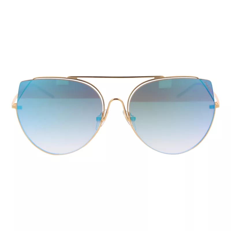 Óculos de sol de mulher ANA HICKMANN HI3068-5804D Armação de metal dourada/castanha borboleta UV400